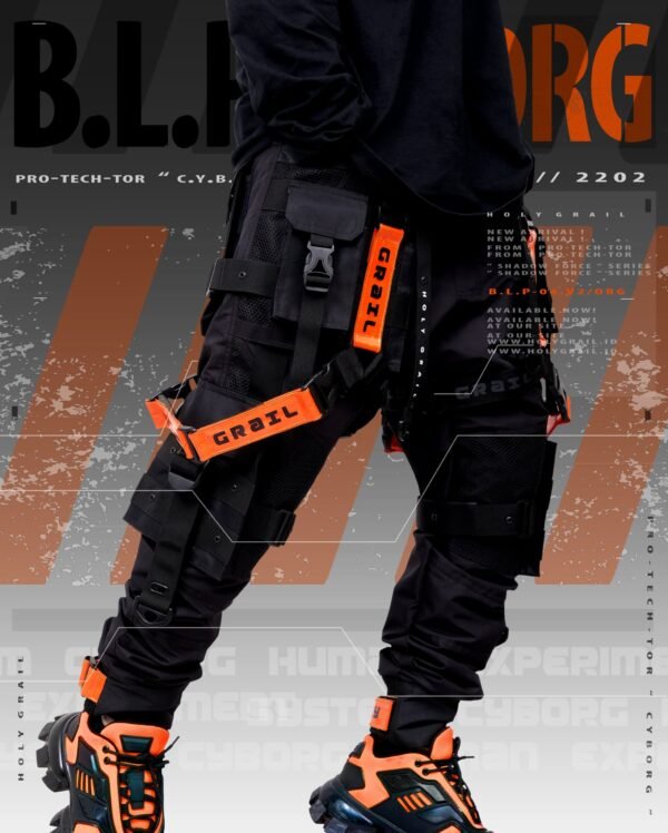 B.L.P-04.V2 BLACK / RED / YELLOW / ORANGE / NEON GREEN - Image 2